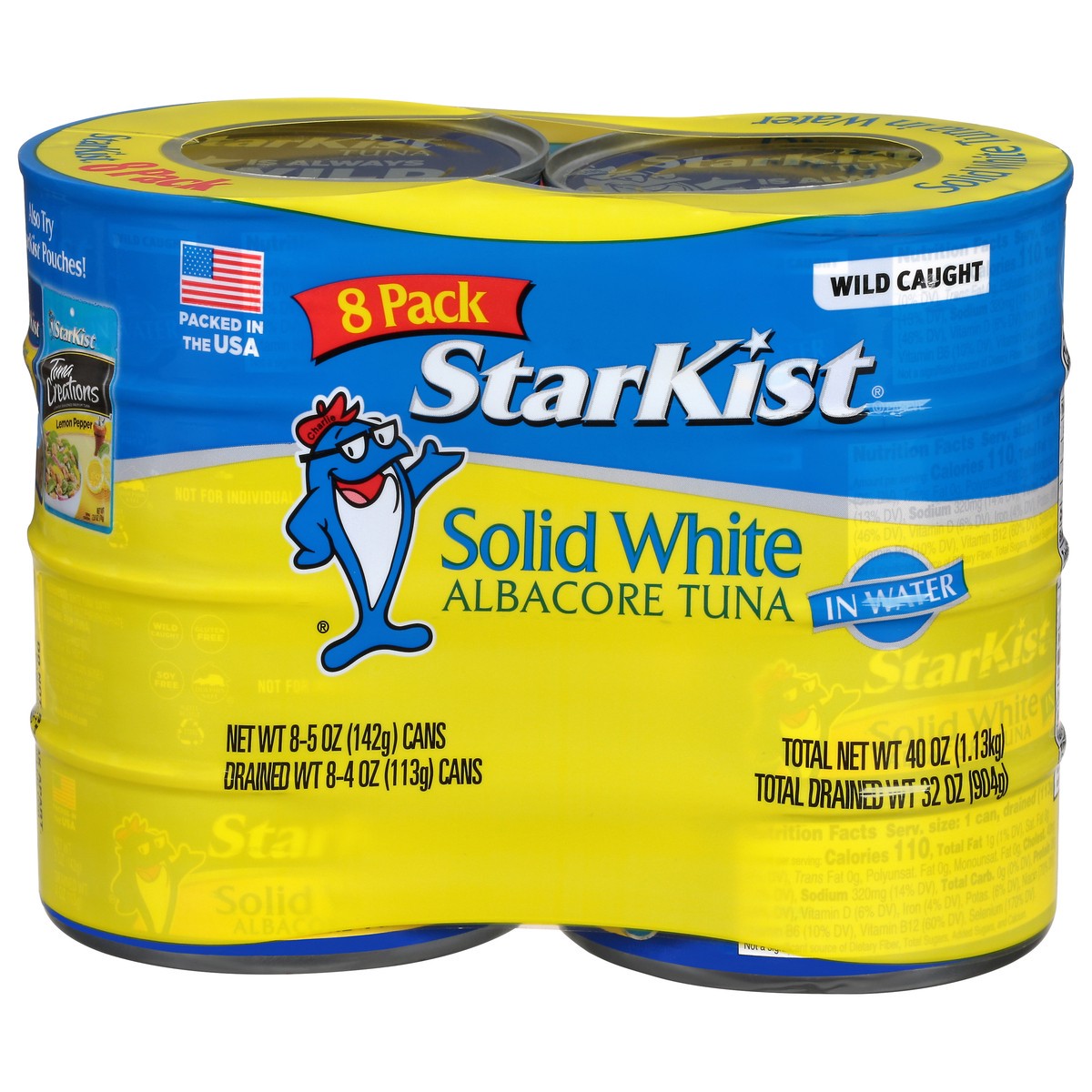 slide 4 of 11, StarKist Solid White Albacore Tuna in Water 8 - 5 oz Cans, 8 ct; 5 oz