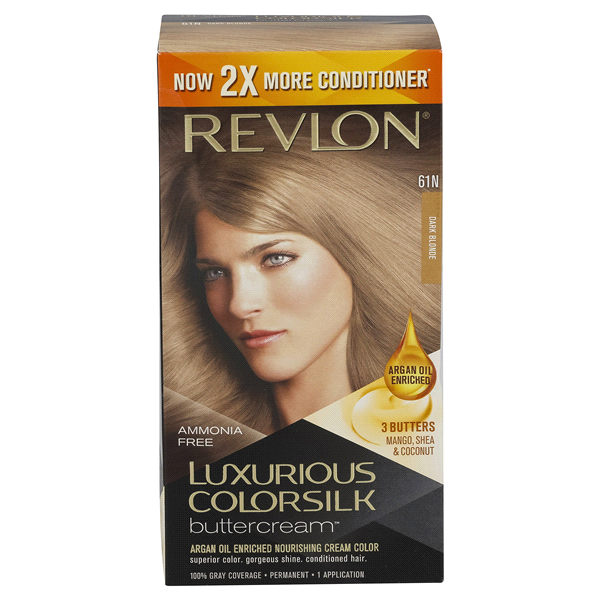 slide 1 of 1, Revlon Colorsilk Luxurious Buttercream 61N Dark Blonde, 1 ct