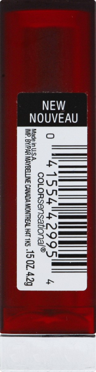 slide 6 of 6, Maybelline Color Sensational Creamy Matte Lip Color 690 Siren in Scarlet, 0.15 oz