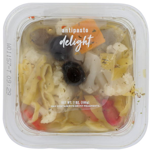 slide 1 of 1, Delallo Antipasto Delight In Oil 7 Oz, 1 ct