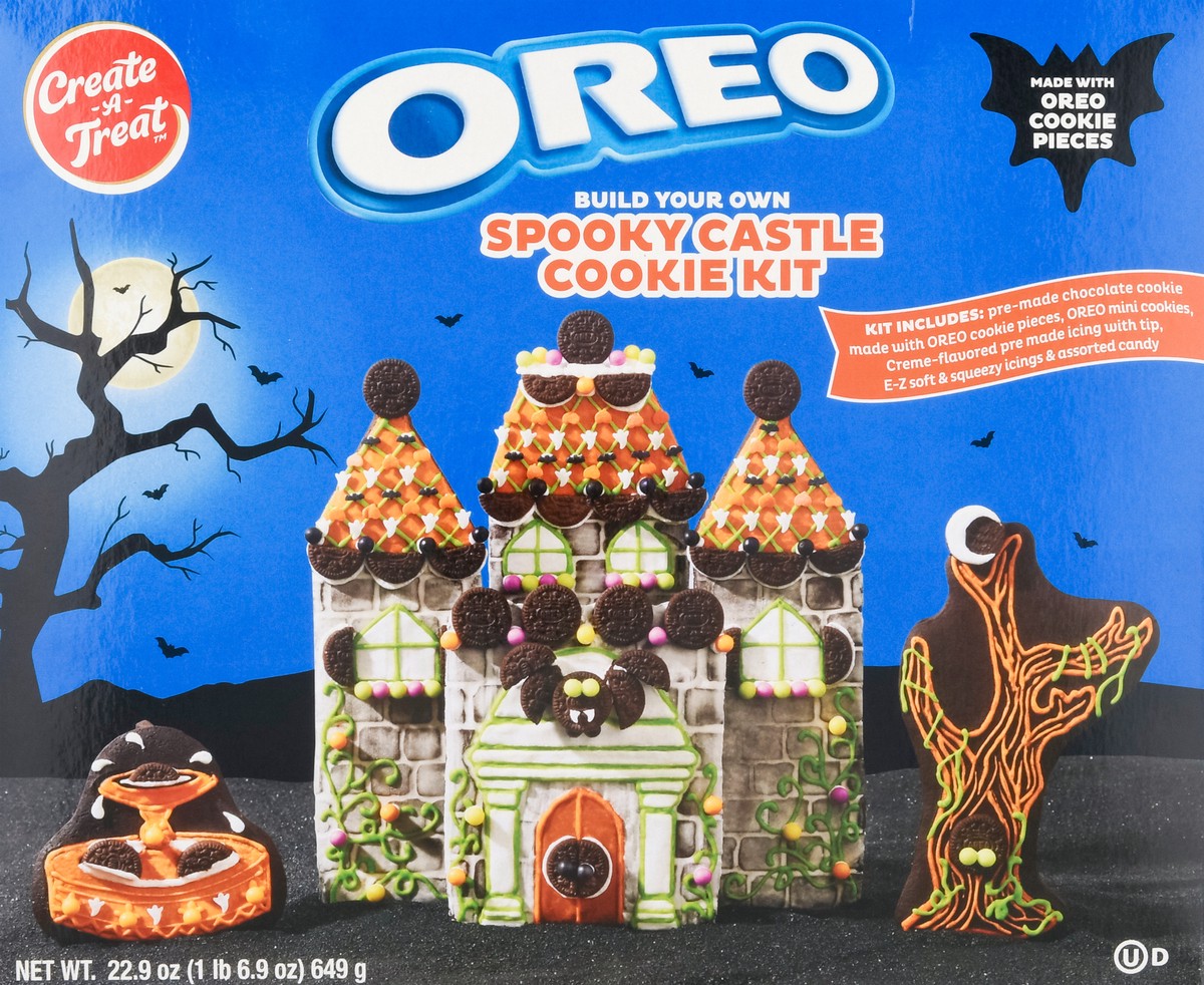 slide 11 of 13, Create A Treat Oreo Spooky Castle Cookie Kit 22.9 oz, 22.9 oz