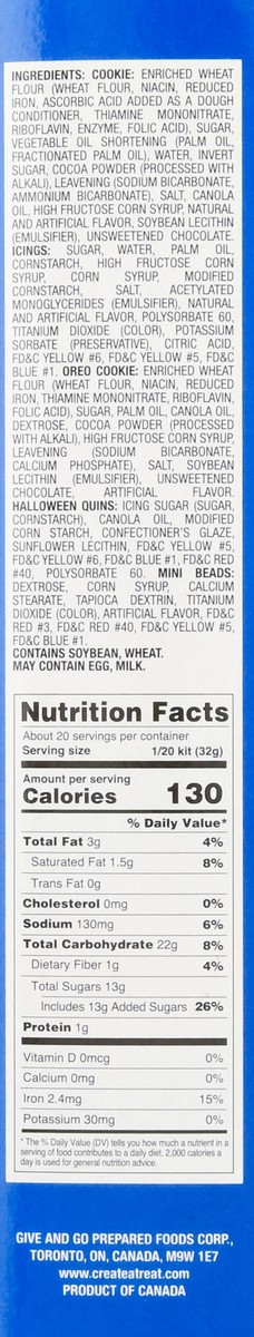 slide 12 of 13, Create A Treat Oreo Spooky Castle Cookie Kit 22.9 oz, 22.9 oz