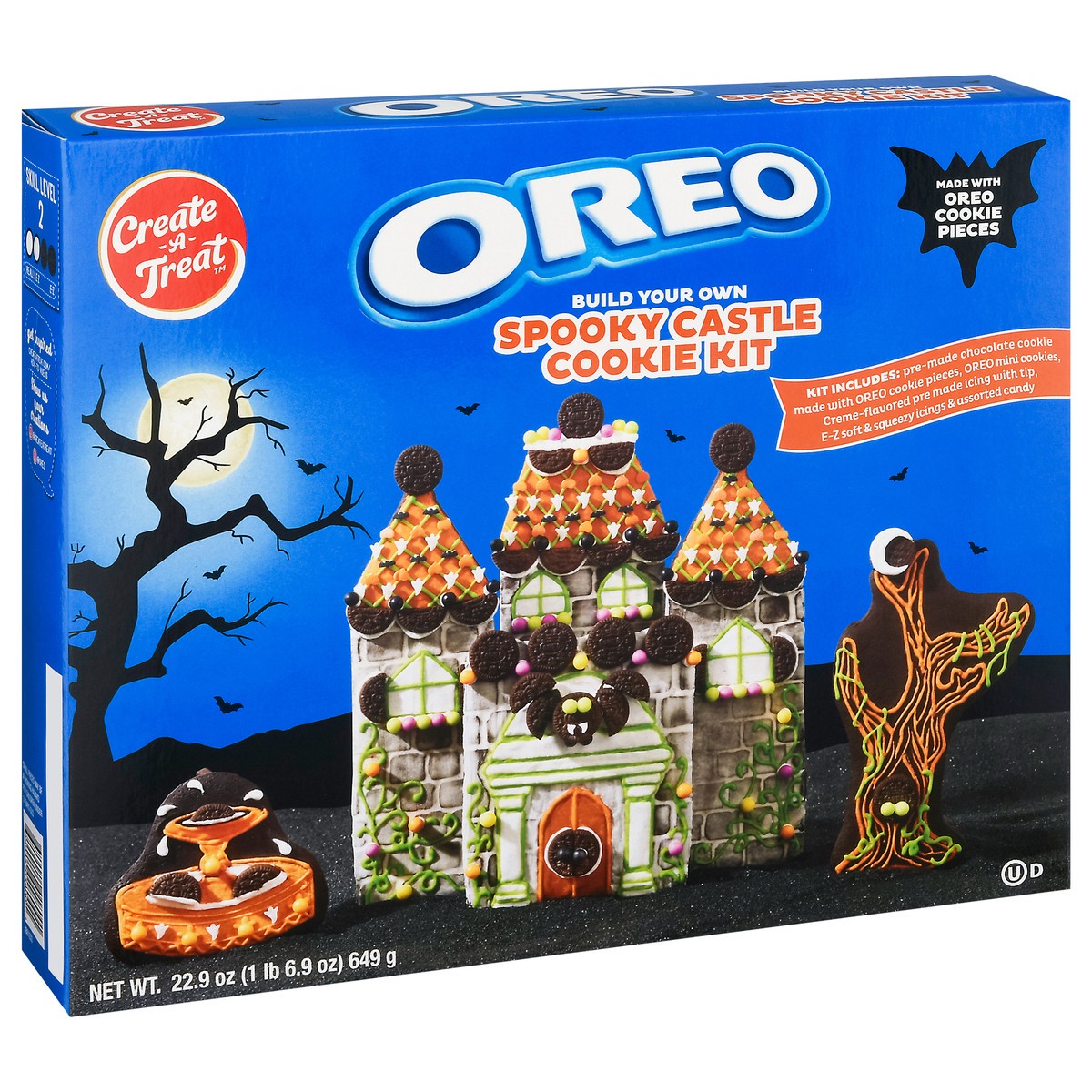 slide 13 of 13, Create A Treat Oreo Spooky Castle Cookie Kit 22.9 oz, 22.9 oz
