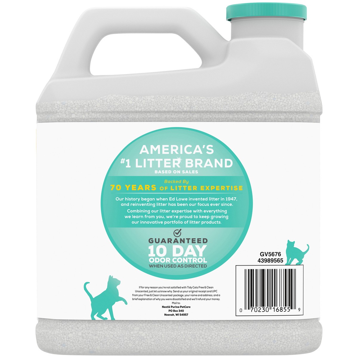 slide 4 of 9, Tidy Cats Purina Tidy Cats Clumping Cat Litter, Free & Clean Unscented Multi Cat Litter, 14 lb