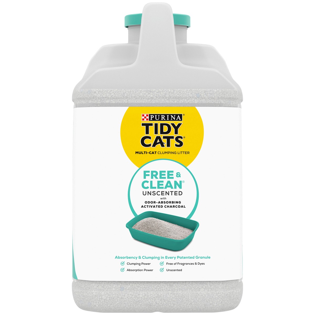 slide 8 of 9, Tidy Cats Purina Tidy Cats Clumping Cat Litter, Free & Clean Unscented Multi Cat Litter, 14 lb