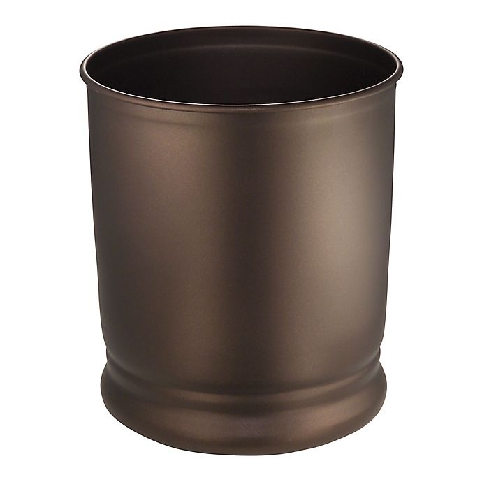 slide 1 of 1, iDesign(TM) iDesign Cameo Wastebasket - Bronze, 1 ct