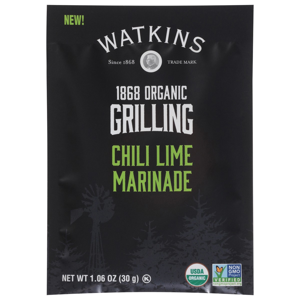 slide 12 of 13, Watkins Organic Grilling Chili Lime Marinade 1.06 oz, 1.06 oz
