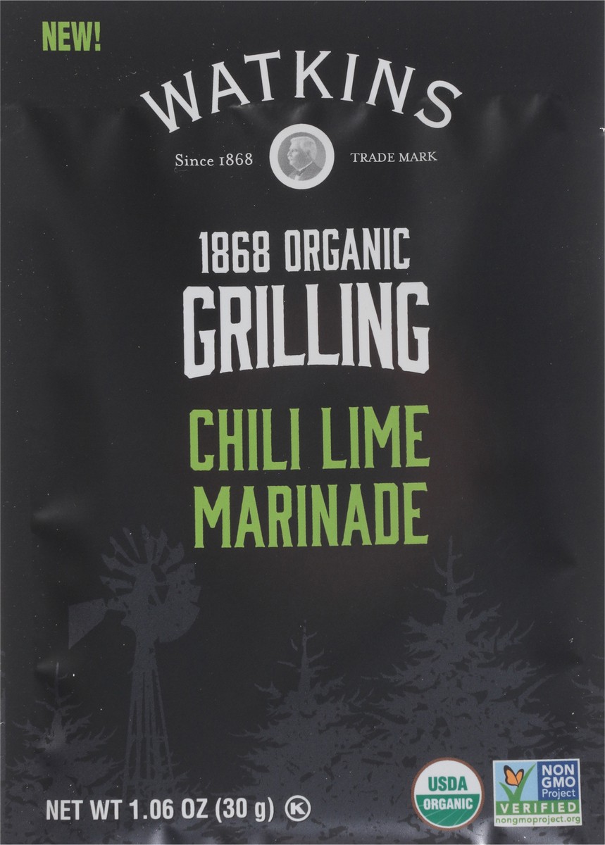 slide 13 of 13, Watkins Organic Grilling Chili Lime Marinade 1.06 oz, 1.06 oz
