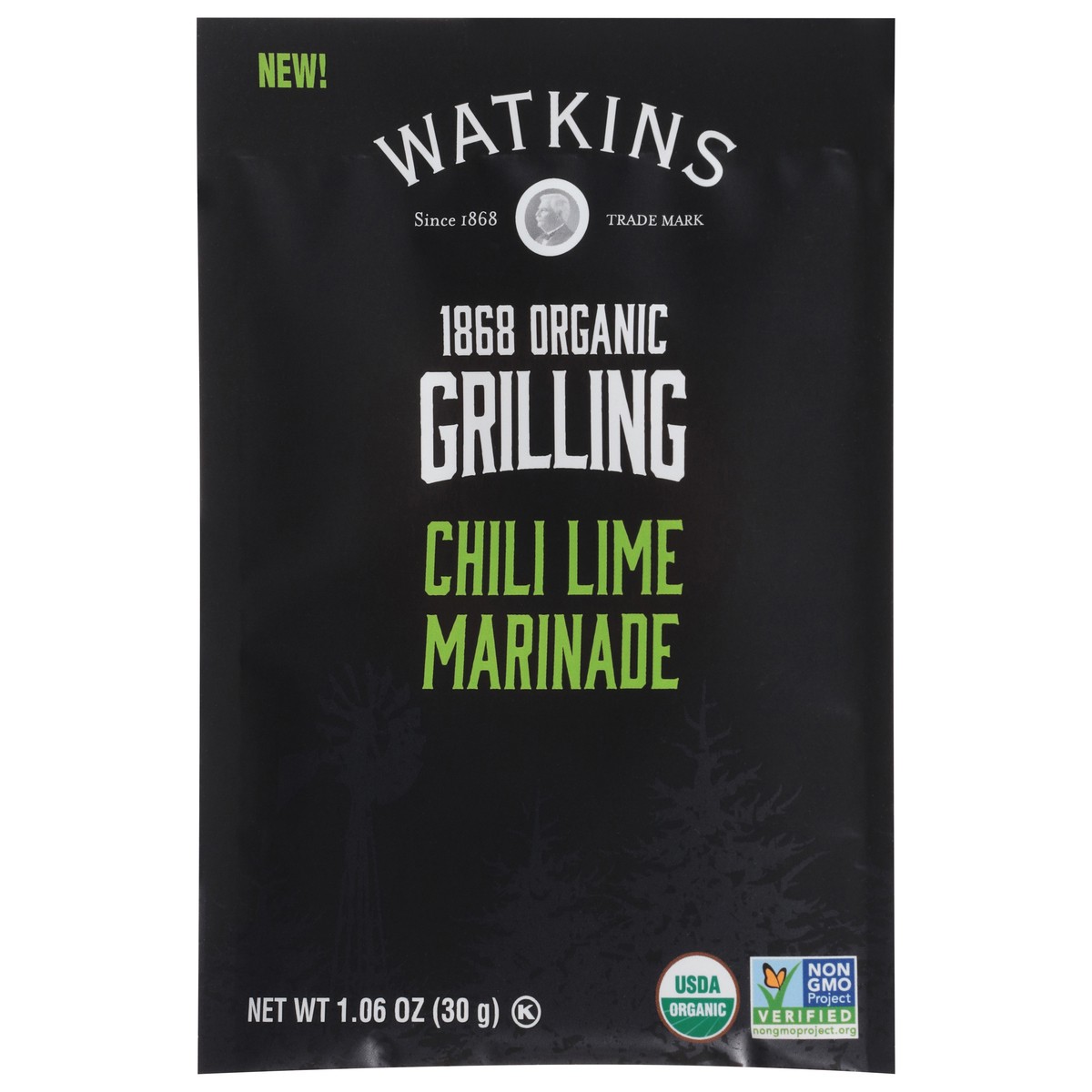 slide 2 of 13, Watkins Organic Grilling Chili Lime Marinade 1.06 oz, 1.06 oz