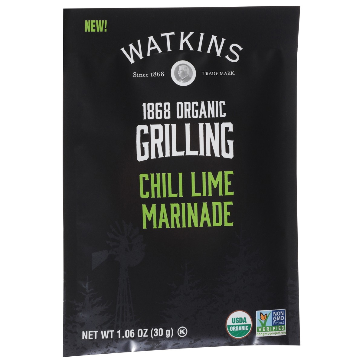 slide 8 of 13, Watkins Organic Grilling Chili Lime Marinade 1.06 oz, 1.06 oz