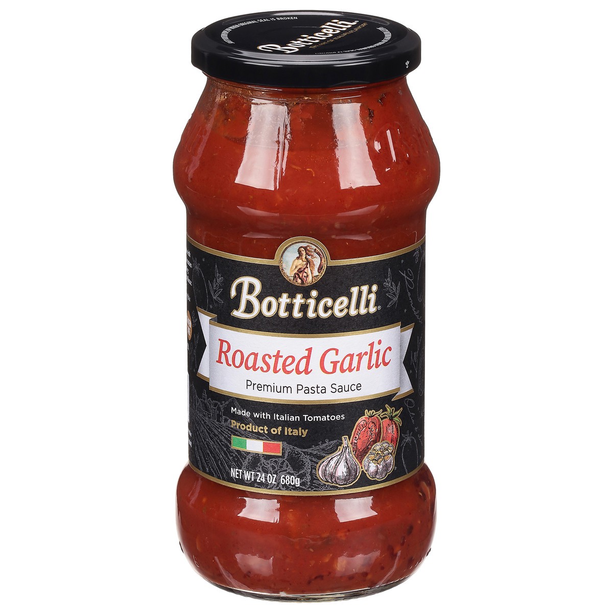 slide 1 of 9, Botticelli Roasted Garlic Pasta Sauce, 24 oz