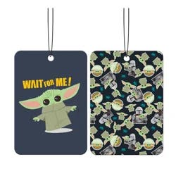 Star Wars Mandalorian The Child - Wait For Me 2-Sided Paper Air Freshener