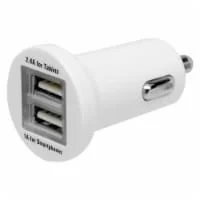 CellCandy 2.4A USB Car Charger - White