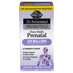 Garden of Life Dr. Formulated No Refrigeration Required Probiotics Once Daily Prenatal Vegetarian Capsules