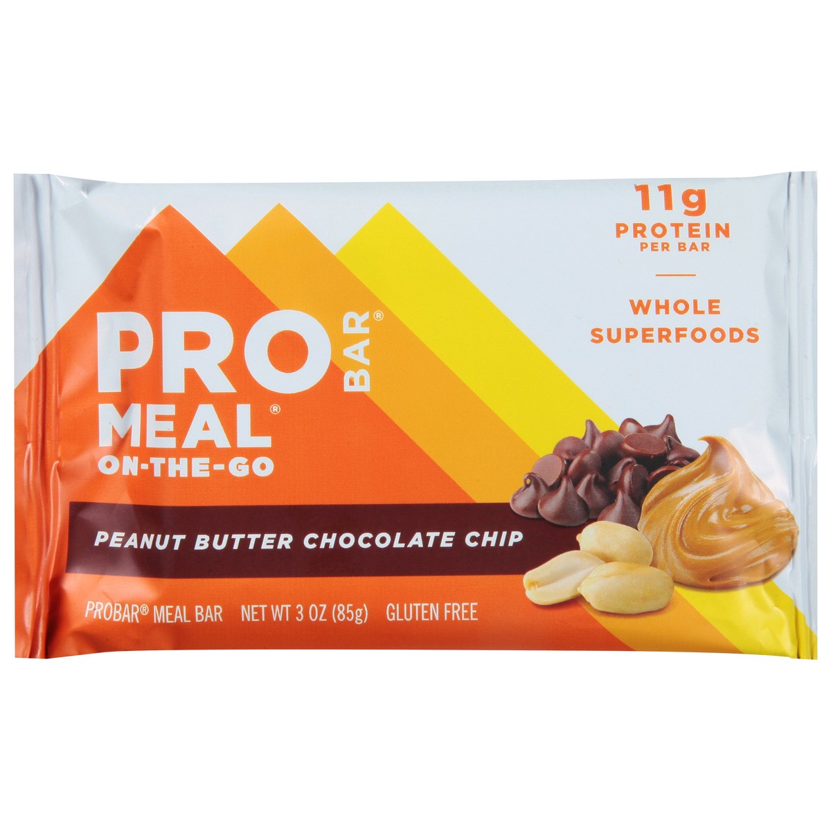 slide 1 of 9, Probar Peanut Butter Chocolate Chip Bar - 3 Oz, 3 oz