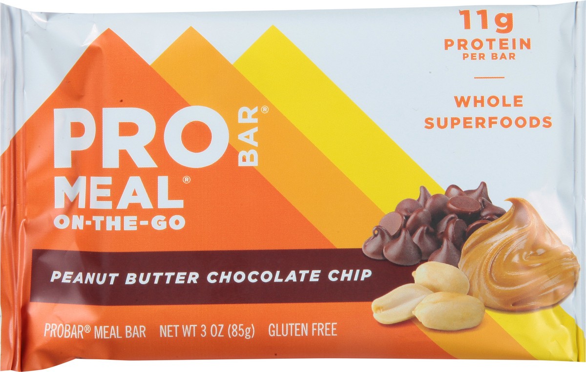 slide 3 of 9, Probar Peanut Butter Chocolate Chip Bar - 3 Oz, 3 oz