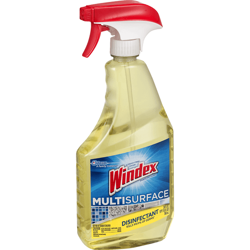 slide 2 of 9, Windex Sparkling Lemon Antibacterial Multi Surface Cleaner, 26 oz