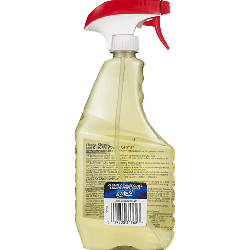 slide 7 of 9, Windex Sparkling Lemon Antibacterial Multi Surface Cleaner, 26 oz