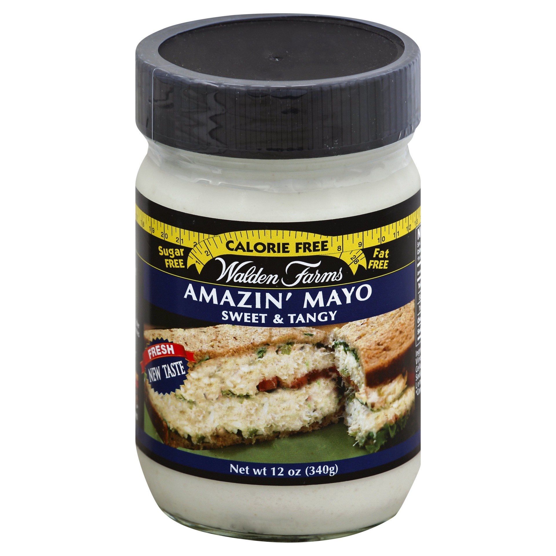 slide 1 of 9, Walden Farms Calorie Free Amazin' Mayo Sweet & Tangy, 12 oz