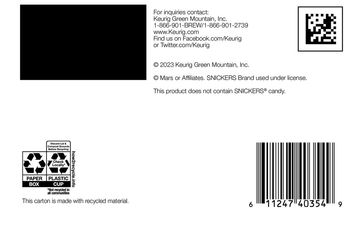 slide 5 of 9, The Original Donut Shop Snickers Coffee, Keurig Single Serve K-Cup Pods, Flavored Coffee- 10 ct, 10 ct