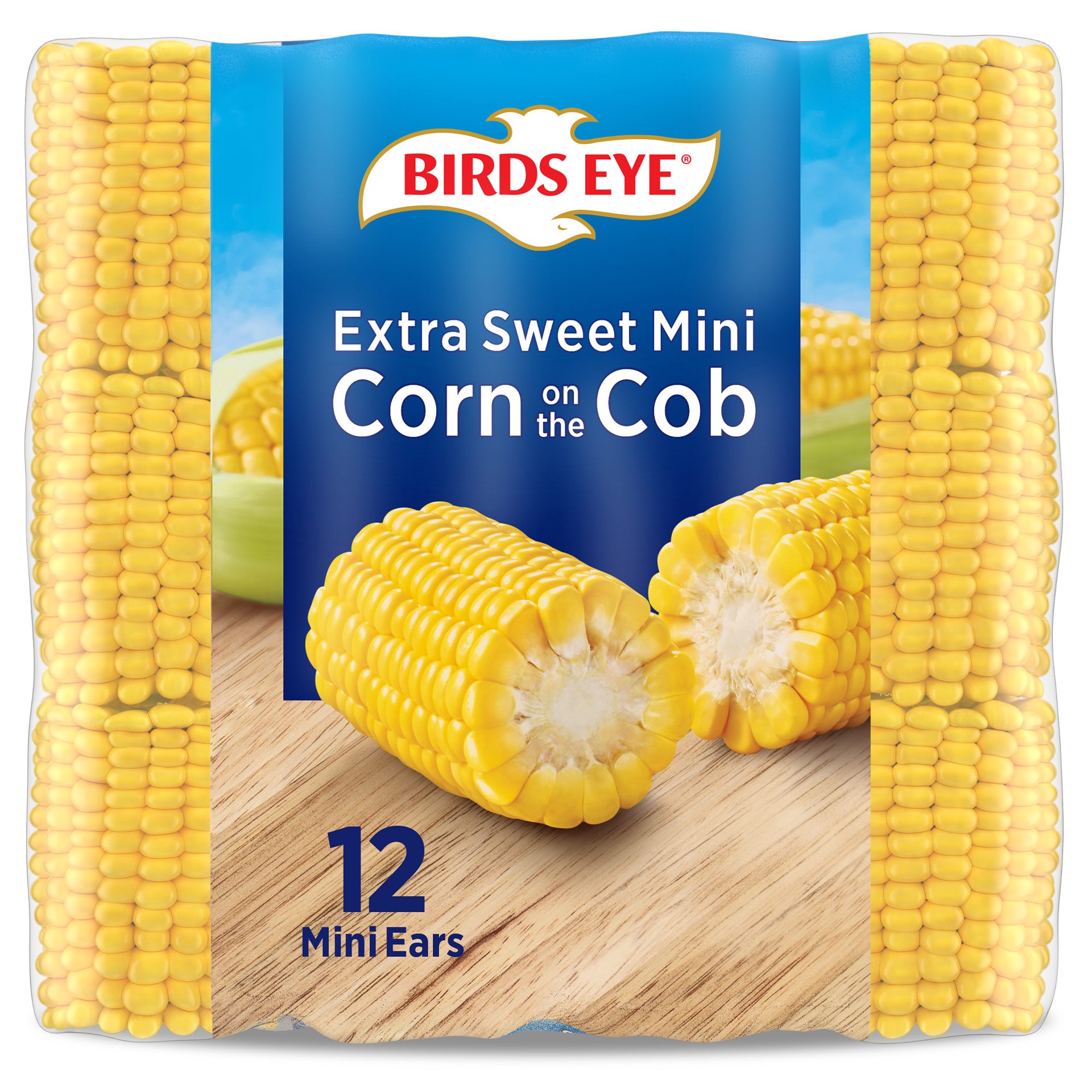 slide 1 of 11, Birds Eye Mini Ears Extra Sweet Corn on the Cob 12 ea, 12 ct