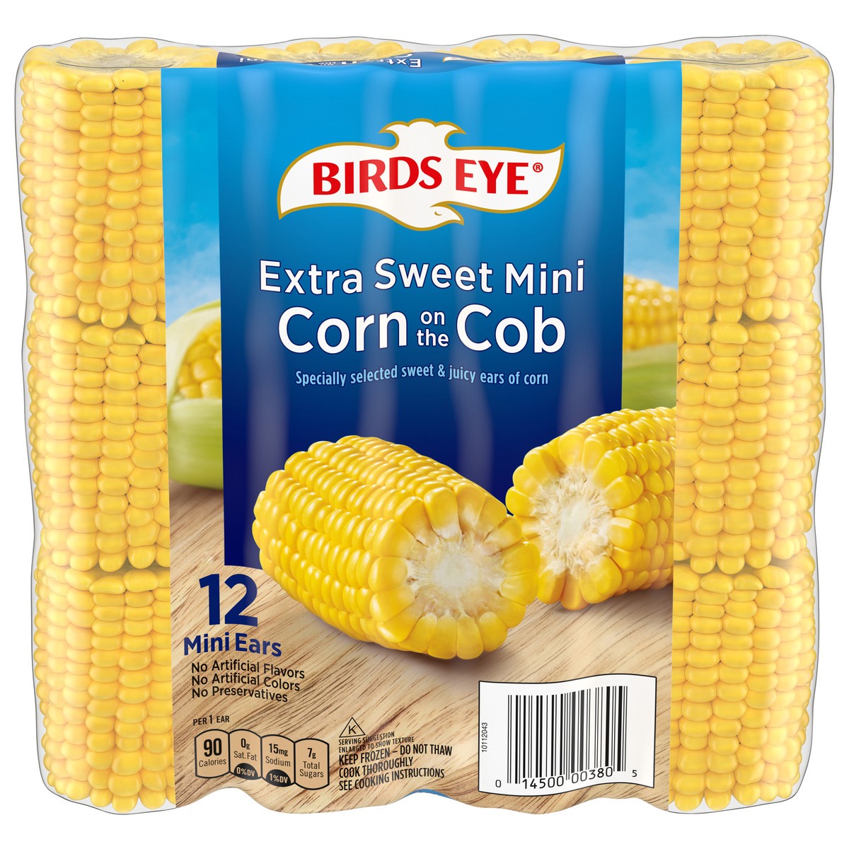 slide 1 of 11, Birds Eye Mini Ears Extra Sweet Corn on the Cob 12 ea, 12 ct