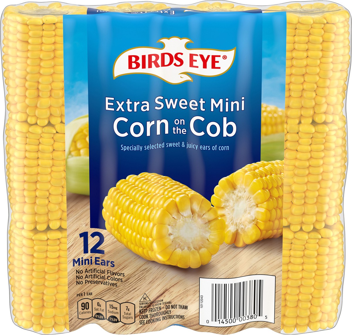 slide 5 of 11, Birds Eye Mini Ears Extra Sweet Corn on the Cob 12 ea, 12 ct
