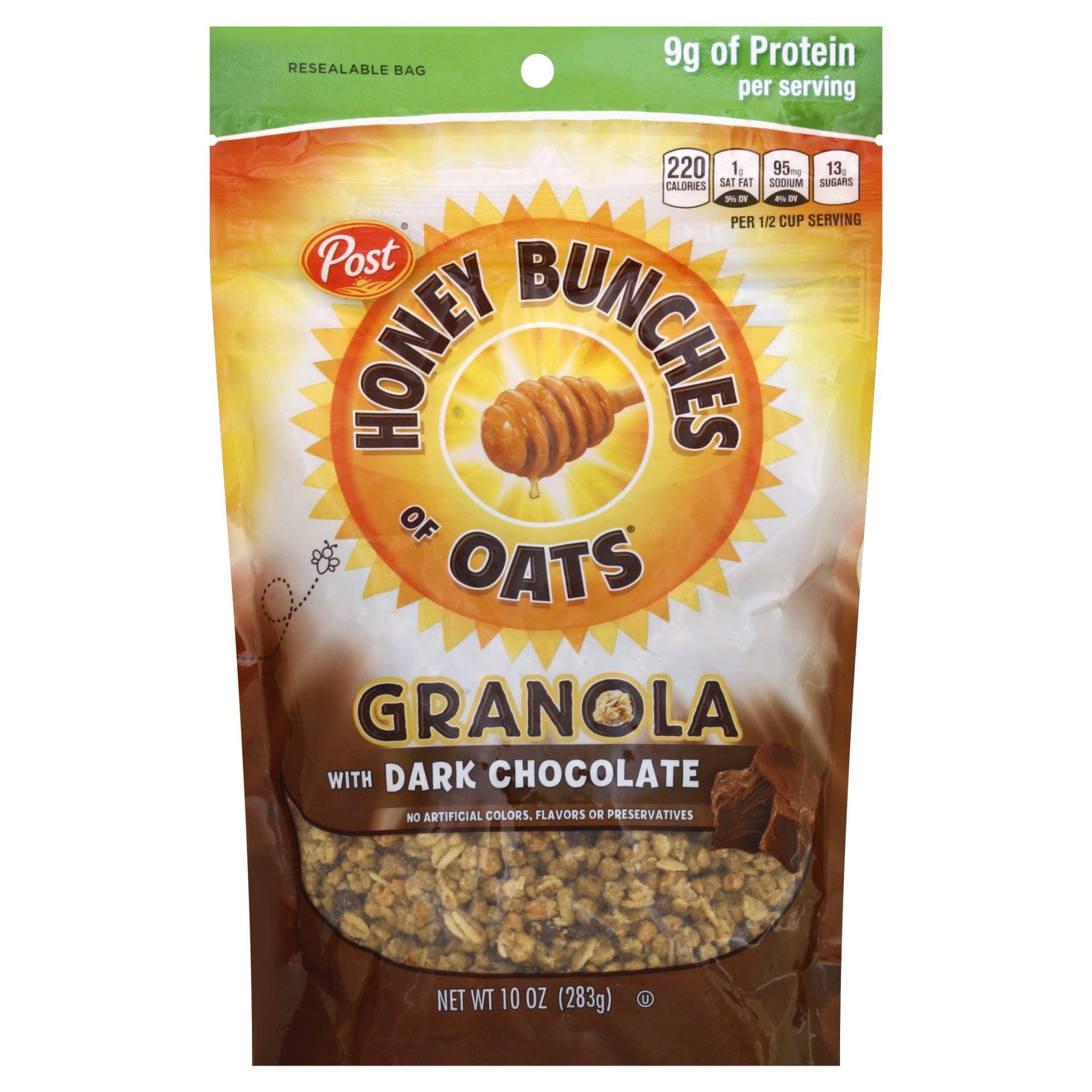 slide 1 of 1, Honey Bunches of Oats Protein Granola with Dark Chocolate, 10 oz