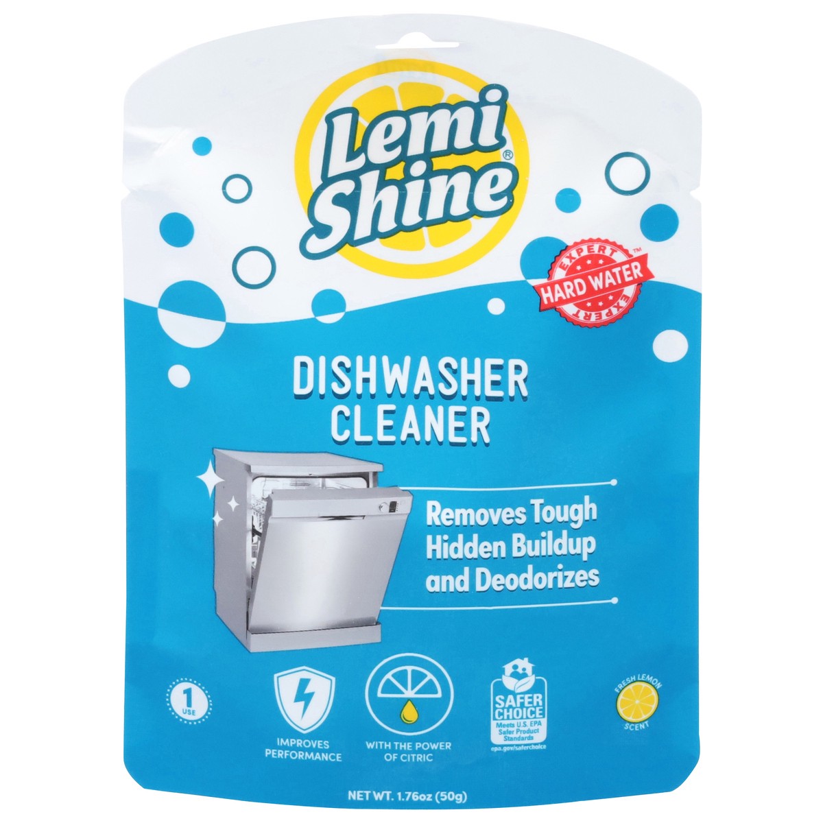 slide 1 of 2, Lemi Shine Fresh Lemon Scent Dishwasher Cleaner 1.76 oz, 1.76 oz