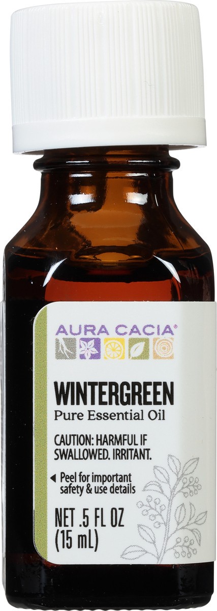 slide 5 of 9, Aura Cacia Wintergreen Essential Oil, 0.5 oz