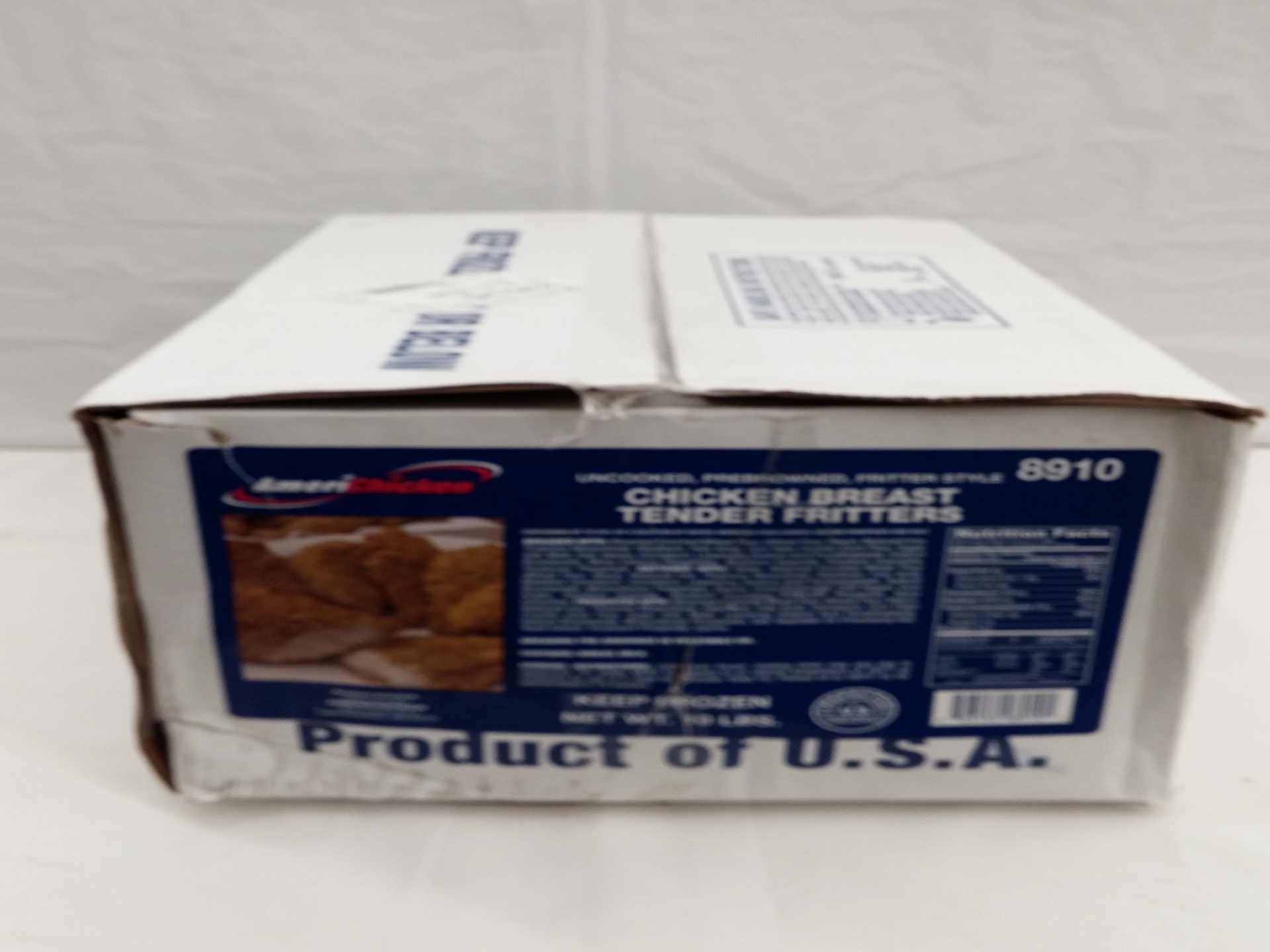 slide 1 of 1, AmeriChicken Uncooked Chicken Breast Fritter, 10 lb