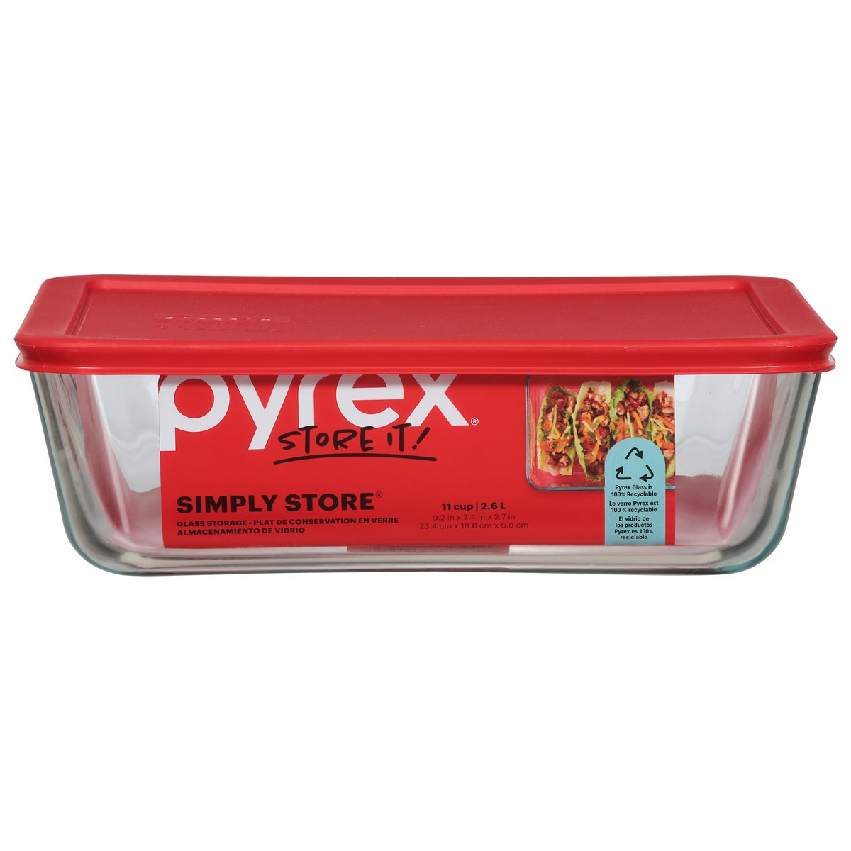 slide 1 of 9, Pyrex Simply Store Glass Storage 1 ea, 1 ct