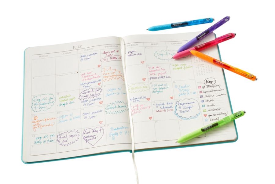 slide 9 of 10, Paper Mate Inkjoy Medium Point Dark Blue Gel Pen, 1 ct