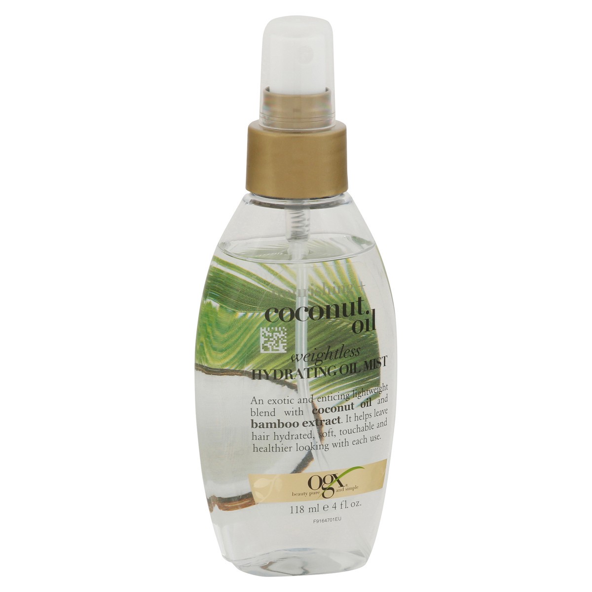 slide 2 of 9, OGX Nourishing Coconut Oil Weightless Hydrating Oil Mist Lightweight Leave-In Hair Treatment - 4.0 fl oz, 4 fl oz