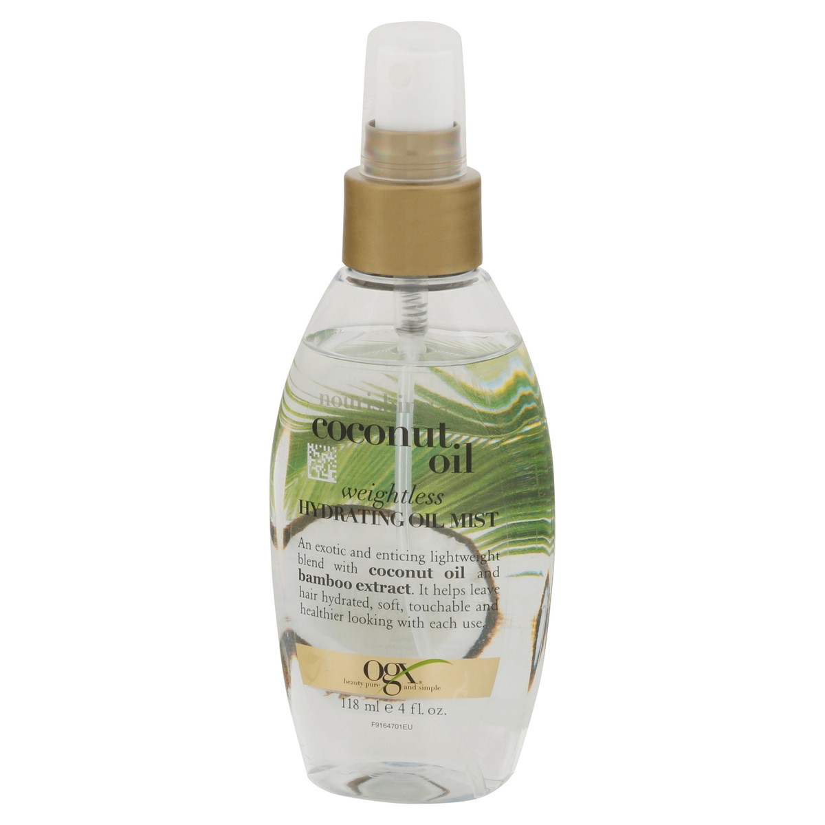 slide 3 of 9, OGX Nourishing Coconut Oil Weightless Hydrating Oil Mist Lightweight Leave-In Hair Treatment - 4.0 fl oz, 4 fl oz