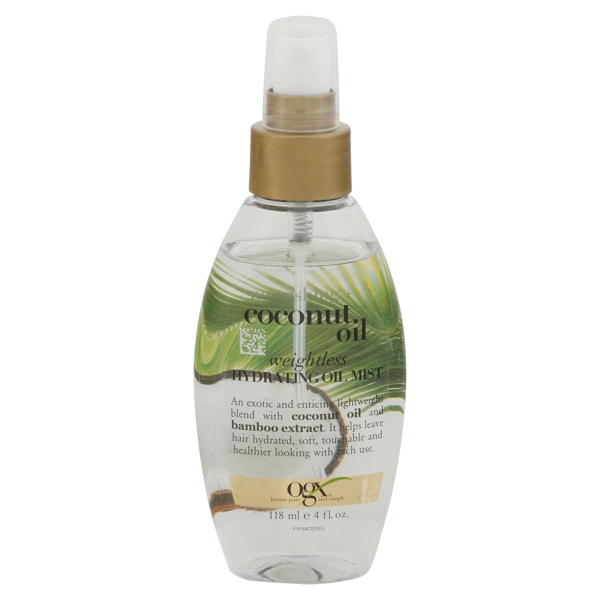 slide 1 of 9, OGX Nourishing Coconut Oil Weightless Hydrating Oil Mist Lightweight Leave-In Hair Treatment - 4.0 fl oz, 4 fl oz