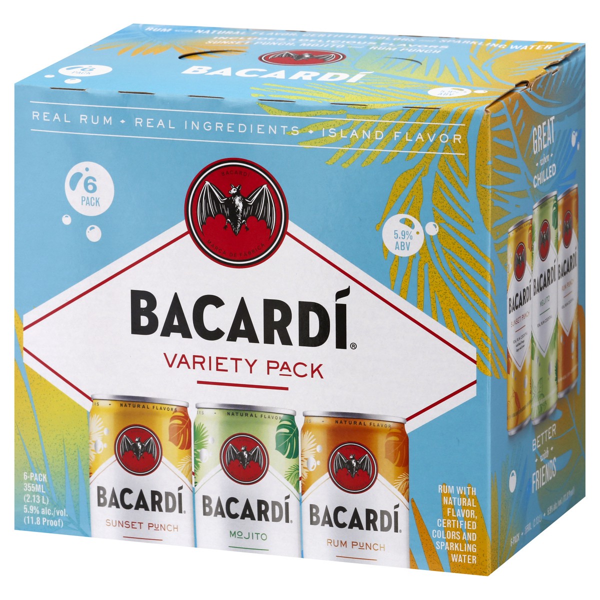 slide 5 of 10, Bacardi 6 Pack Variety Pack Rum 6 ea, 6 ct; 12 oz