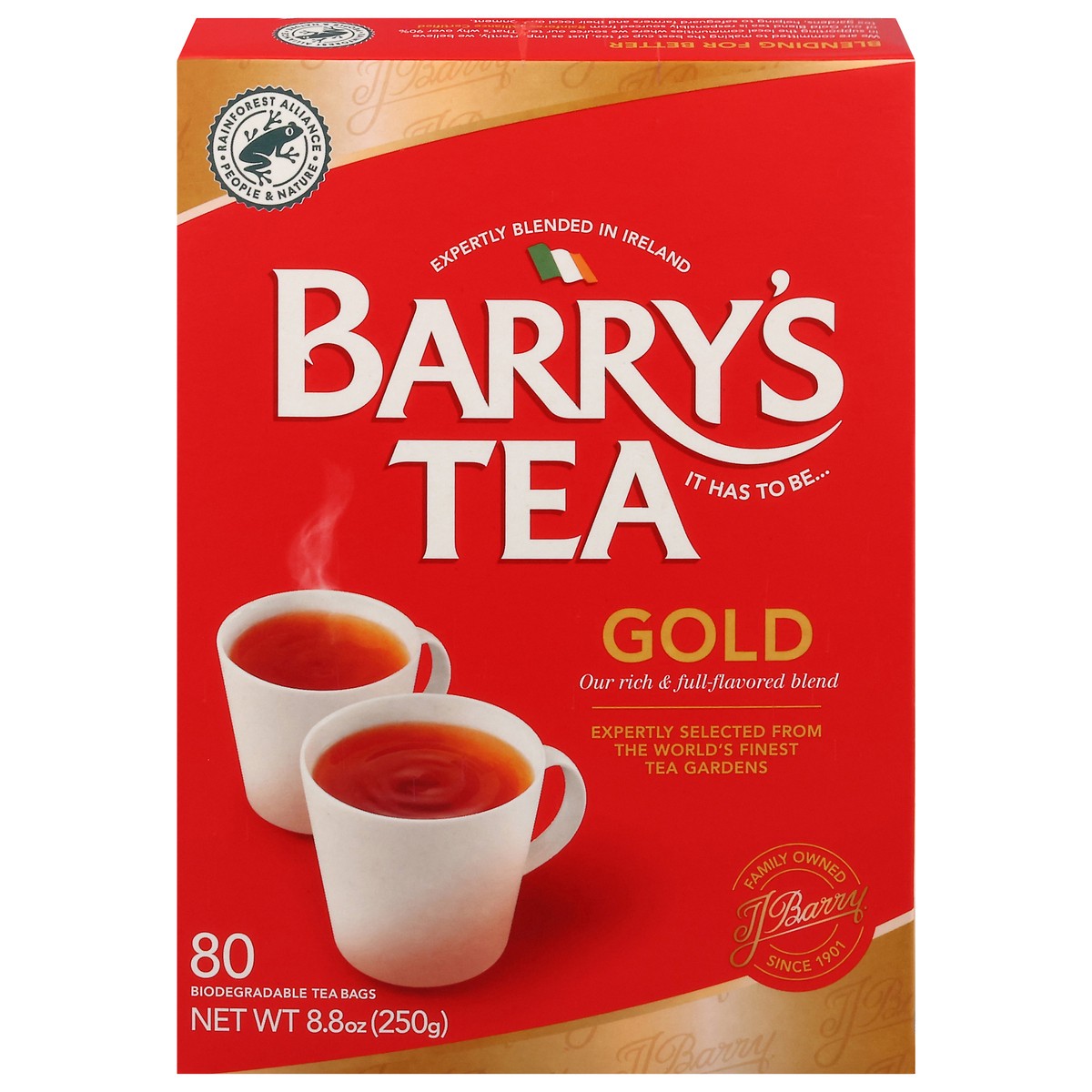 slide 1 of 9, Barry's Tea Gold Tea 80 Biodegradable Tea Bags, 80 ct