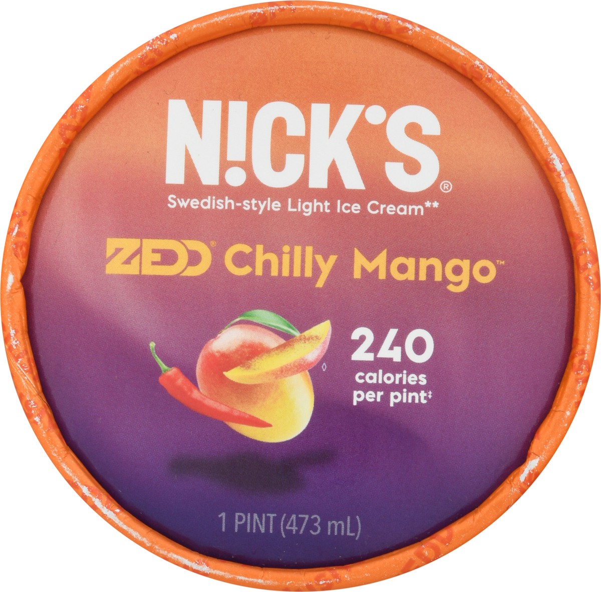 slide 8 of 13, Nick's Light Swedish-Style Mango Strawbar Ice Cream 1 pt, 16 oz