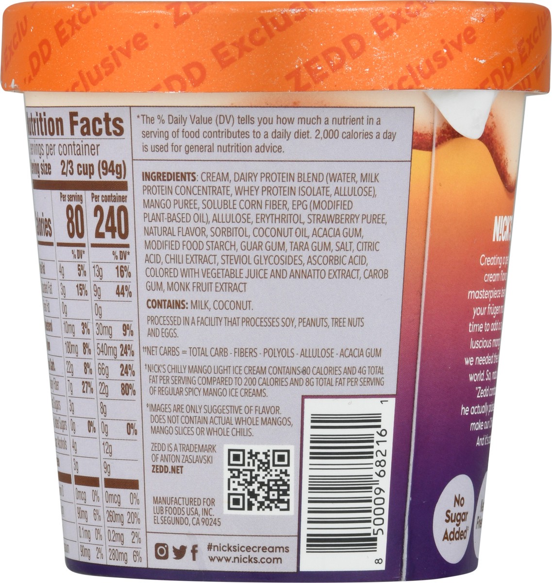 slide 4 of 13, Nick's Light Swedish-Style Mango Strawbar Ice Cream 1 pt, 16 oz