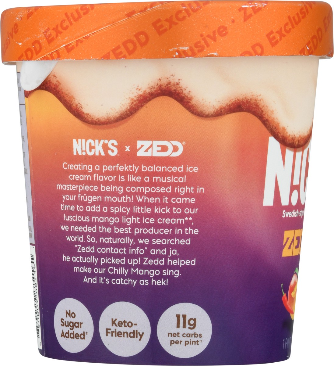 slide 10 of 13, Nick's Light Swedish-Style Mango Strawbar Ice Cream 1 pt, 16 oz