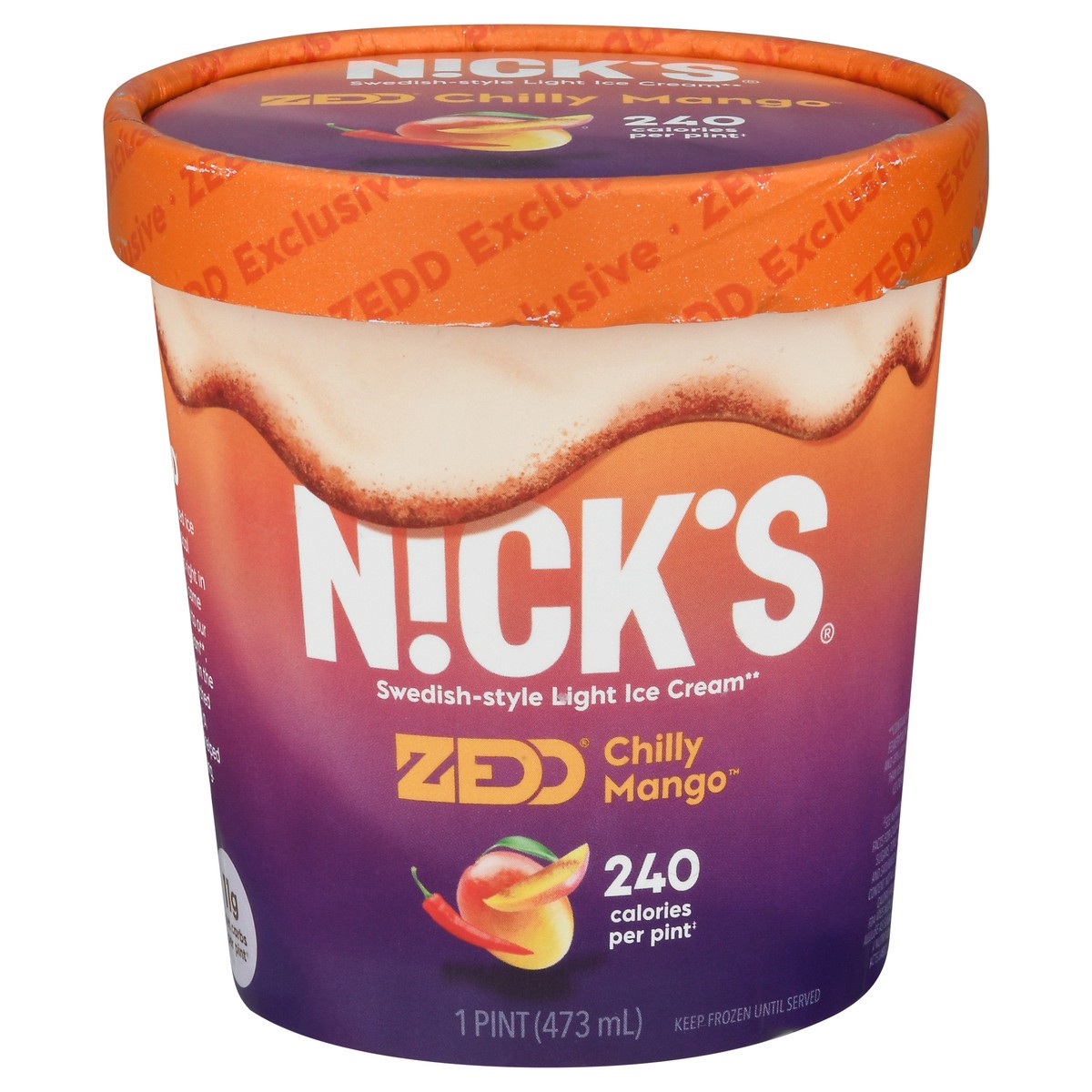 slide 2 of 13, Nick's Light Swedish-Style Mango Strawbar Ice Cream 1 pt, 16 oz