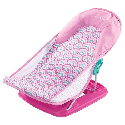 slide 1 of 5, Summer Infant Deluxe Baby Bather - Pink Dots, 1 ct