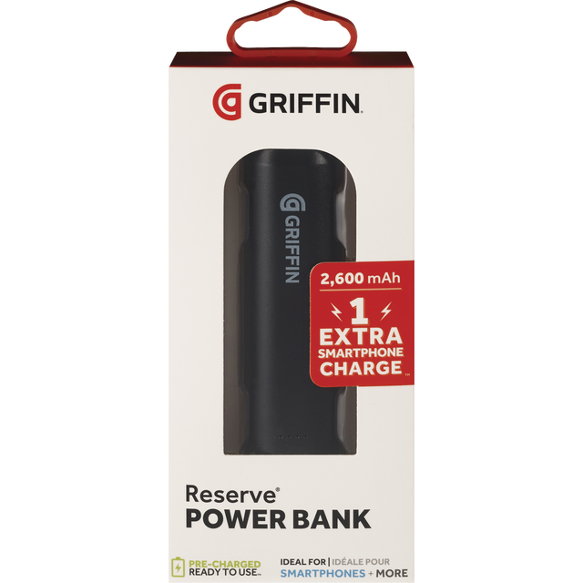 slide 1 of 1, Griffin Bros. 2600 mAh Power Bank, 1 ct