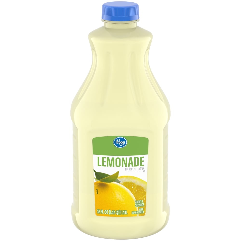 slide 1 of 1, Kroger Lemonade Not From Concentrate, 52 fl oz