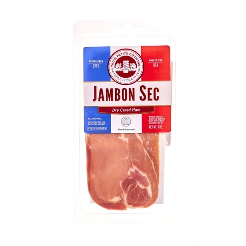 slide 1 of 1, Les Trois Petits Cochons Three Little Pigs Sliced Jambon Sec, 3 oz