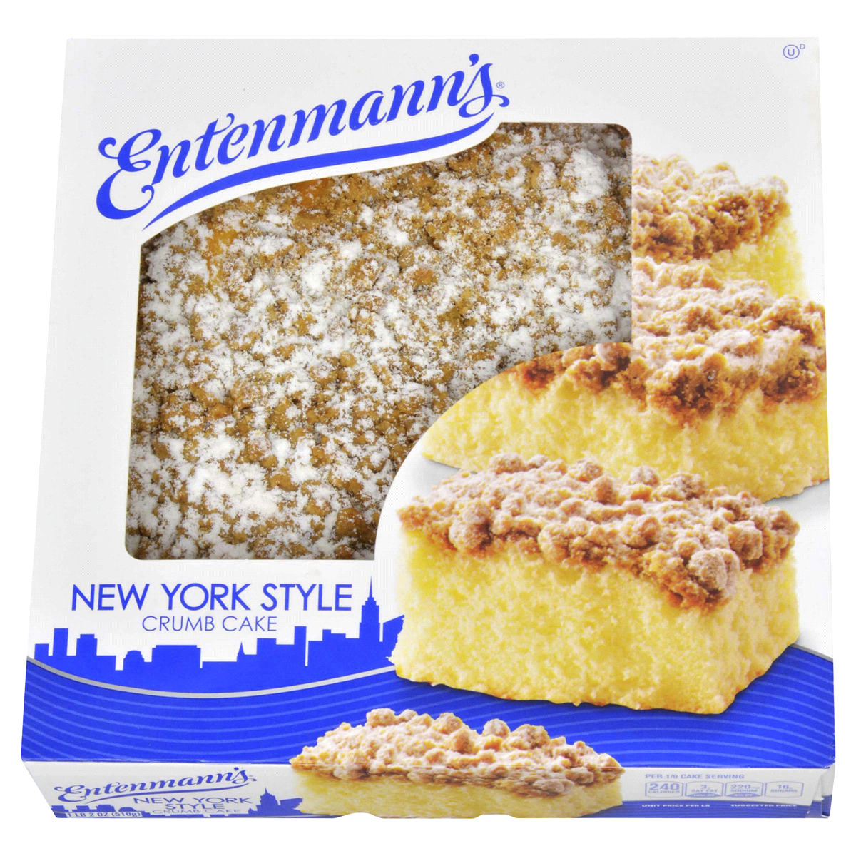 slide 1 of 8, Entenmann's New York Style Crumb Cake, 1 ct