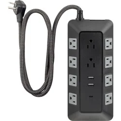 GE UltraPro 10 Adapter-Spaced Outlets Surge Protector