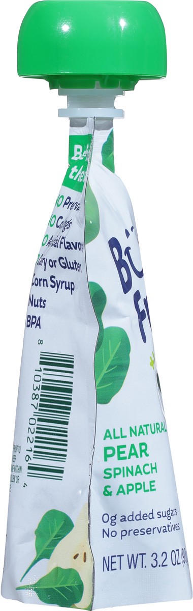 slide 7 of 9, Buddy Fruitss + Veggies All Natural Spinach, Pear & Apple Pouch, 3.2 oz