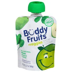 Buddy Fruits +Veggies Pear Spinach & Apple Blended Fruits & Vegetables 3.2 oz